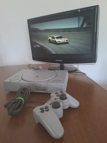 Sony playstation ps1 grigia - ps1,