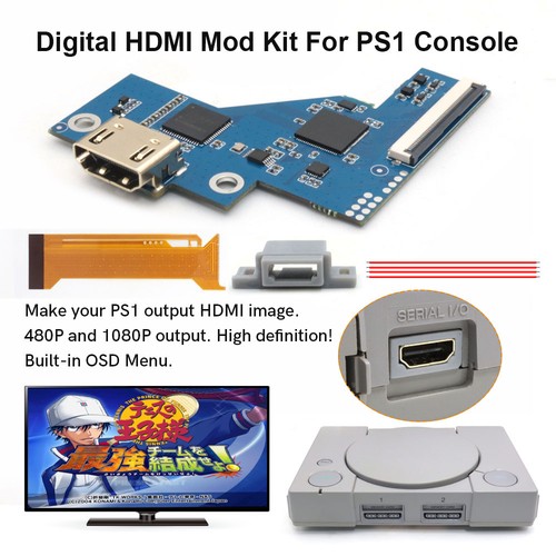 Per ps1 kit mod - hdmi, digitale